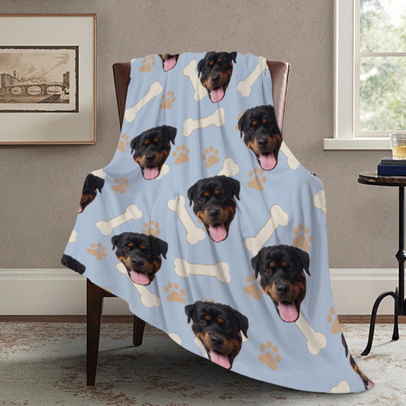 Custom Pet Photo Blanket,photo Blanket Customized,personalized Pet