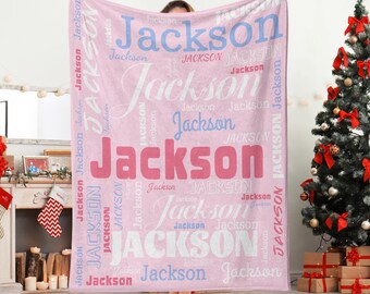 Personalisierte Kinder Name Decke, Benutzerdefinierte Name Decke für Jungen Mädchen, Baby Mädchen Decke, Name Decke, Kinder Decke, personalisierte Geschenk
