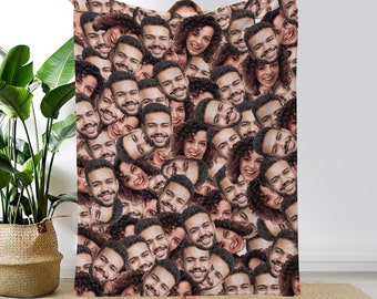 Custom Face Blanket, Personalized Photo Face Blanket, Funny Custom Face Blanket,Baby BlankeT,Personalized Gift,Memorial Blanket with Picture
