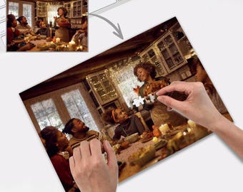 Personalized Photo Puzzle, Jigsaw Puzzle for Adults, Custom Puzzle from Photo, Custom Wooden Puzzle200/300/500/1000 Pieces Puzzle Gifts