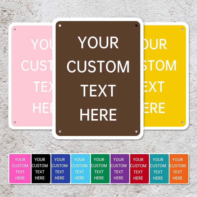 Personalized Metal Sign,custom Text Sign,custom Metal Sign Outdoor ...
