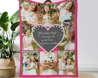 Mantas conmemorativas personalizadas. Manta de collage de fotos personalizada, manta con nombre, regalo de manta para niña, manta para bebé, manta para niños, regalo de recuerdo