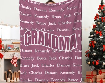 Manta personalizada para mamá, manta para el día de la madre, regalo para el día de la madre para Nana, regalo para el día de la madre para mamá, regalos para abuelos, Minky o Sherpa