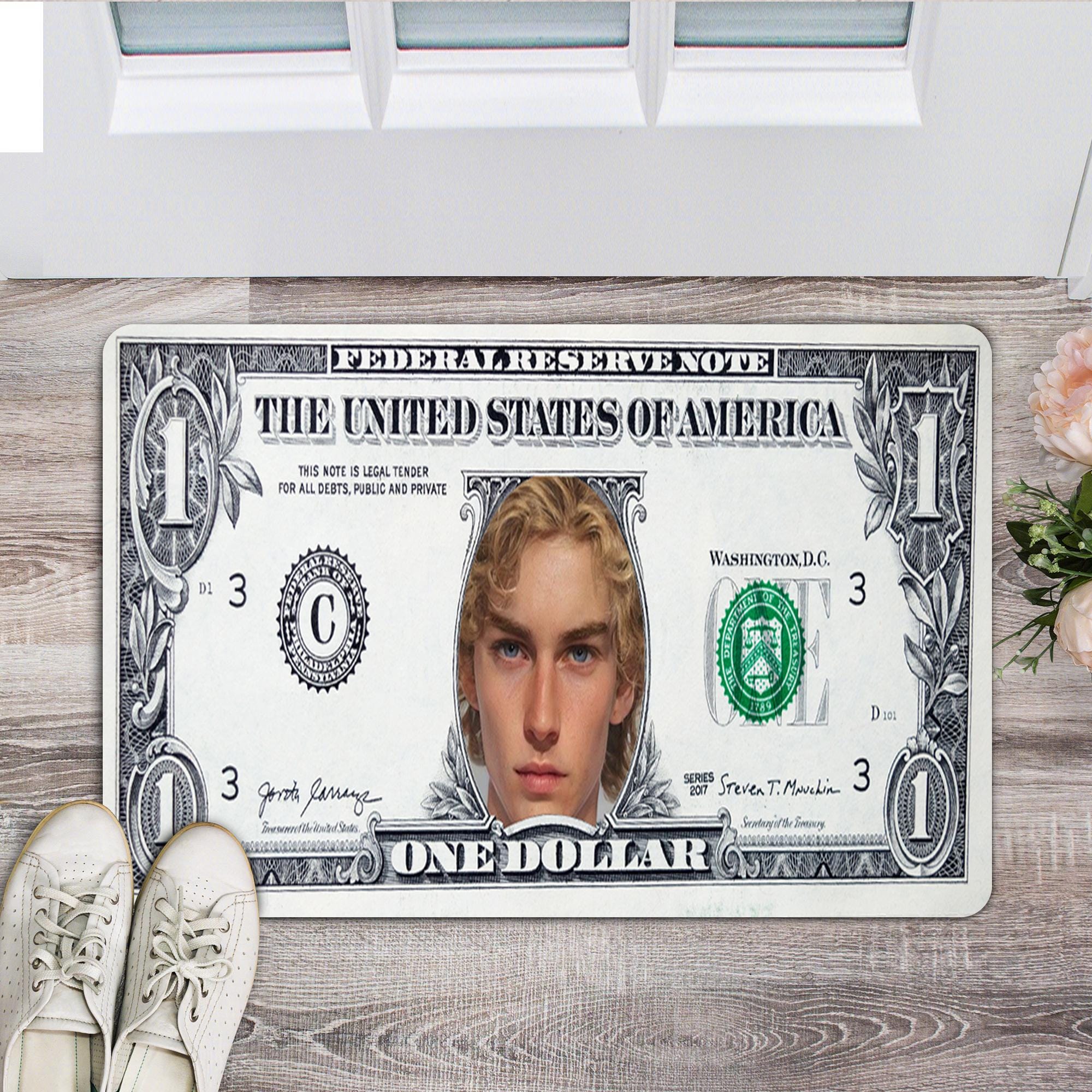 Dollar Rug, Money Rug, Custom Photo Doormat, 100 Dollar Bill Rug ...