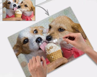 Hond moeder cadeau gepersonaliseerde huisdier fotopuzzel aangepaste hondenpuzzel hondenliefhebber cadeau huisdier verlies cadeau hondenpuzzel, legpuzzel voor kinderen, huisdierliefhebbers cadeau