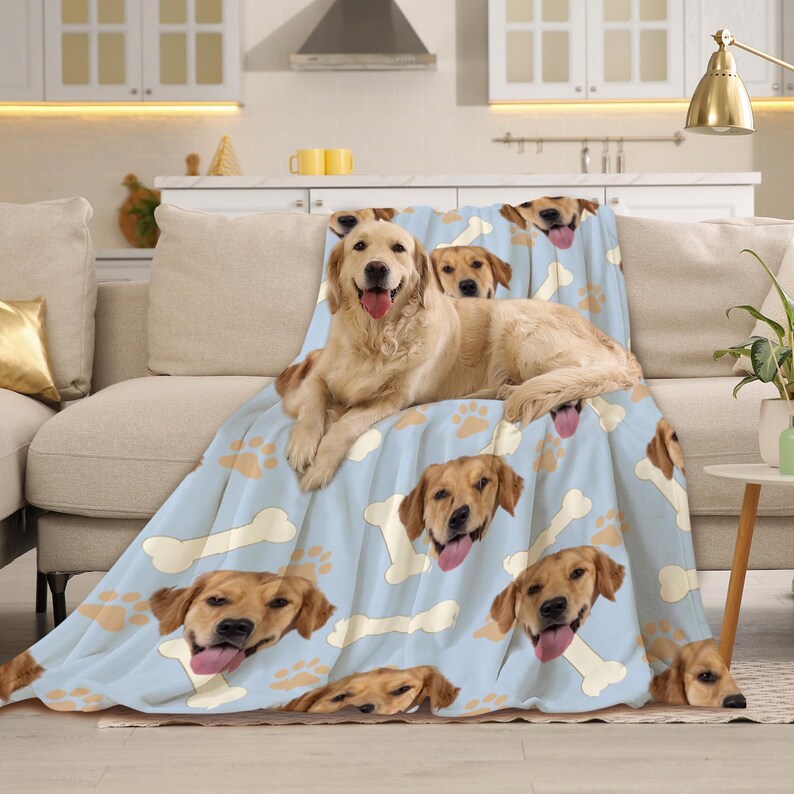 Custom Pet Photo Blanket,photo Blanket Customized,personalized Pet