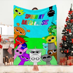 Sprunki Beats Blanket,Sprunki games lovers Blanket, Custom Gamer Throw Incredibox Sprunki Blanket,Baby Blanket, Personalized Gift for kids