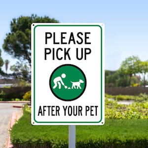 犬のうんちを拾ってください メタルサイン 面白い犬のサイン 犬の装飾 犬好きへのギフト 庭のサイン 犬の装飾、犬の警告、犬のギフト 屋外通知 うんち禁止