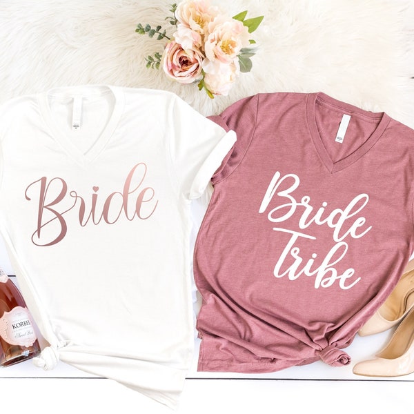 Bride Shirt , Bachelorette Party Shirts , Bride Tribe Shirt , Bridal Party Shirt , Bridesmaid Shirt , Bridesmaid Gift , Wedding Custom Shirt