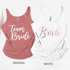 Bride Tank, Bachelorette Party Shirt , Team Bride Tank Tops, Bridal Party Shirt , Bridesmaid Shirt , Bridesmaid Gift , Bachelorette  Shirt