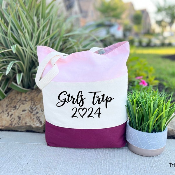 Girls Trip 2024 Bag, Girls Weekend Tote Bag, Custom Girls Trip Gift Bag, Girls Trip 2024 Bag, Girls Trip Gift, Girls Trip Bags