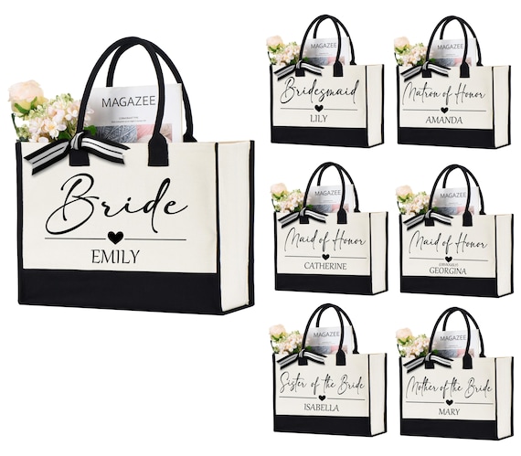 Custom Bride Tote Bag,Bridesmaid Gift,Bride Tribe,Team Bride,Mother of the Bride,Sister of the Bride,Wedding Tote Bag, Bachelorette Tote Bag