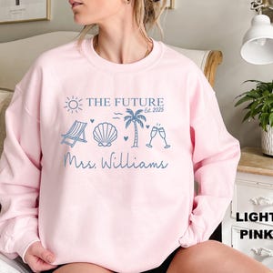 Future Mrs Shirt and Sweatshirt, Custom Bride Shirt, Engagement Gift, Bride to Be Gift,Fiance Gift, Engaged Shirt,Cocktail Bride Party Shirt