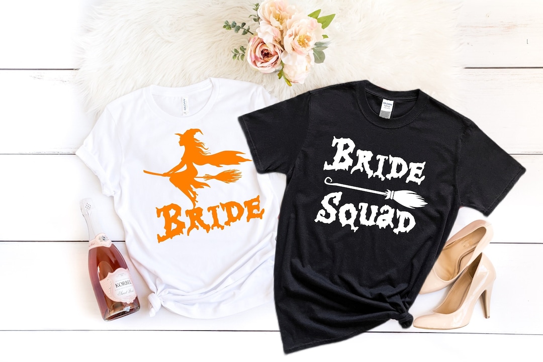 Halloween Bachelorette Party Shirts , Halloween Bridal Party Shirt