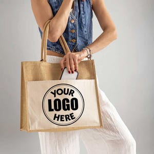 Custom Logo Tote Bag, Custom Design Bag, Custom Tote Bag With Logo, Gift for Friend,Customized Tote Bag with Text,Your Design Here Tote Bag
