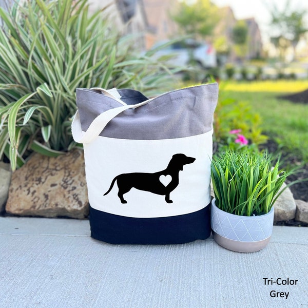 Dachshund Tote Bag, Dog Tote Bag, Dachshund Canvas Tote Bag, Christmas Dog Bag, Dog Owner Gifts, Bag Gift For Women, Dachshund Lover Bag