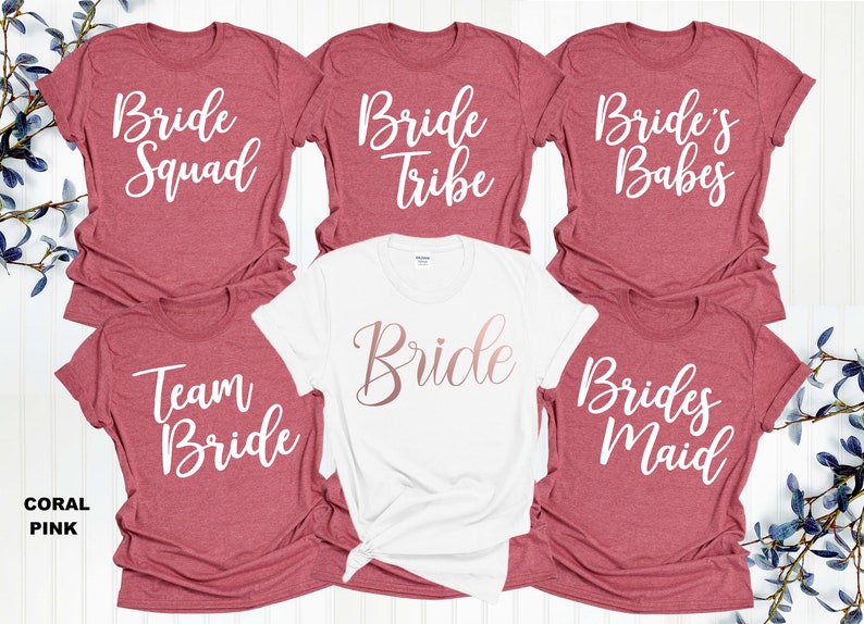 Bride Shirt , Bachelorette Matching Shirt , Bride Squad Shirt , Bridal Party Shirt , Bride Tribe Shirt , Bridesmaid Gift, Bride V-neck Shirt image 2