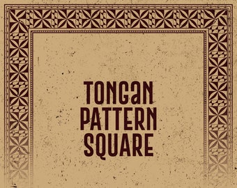 Tongan Square Pattern Design