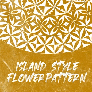 Polynesian Style Flower Circle Pattern