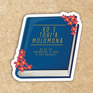 Tongaans Boek van Mormon - digitaal bloemenontwerp (Heilala) - LDS
