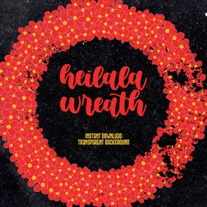 Tongan &quot;Heilala&quot; Digital Wreath Design