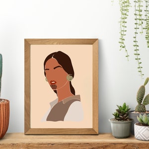 Maori Girl &quot;Moko&quot; Art series #1