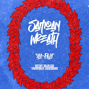 Samoan &quot;Ula Fala&quot; Digital Wreath Oval Design
