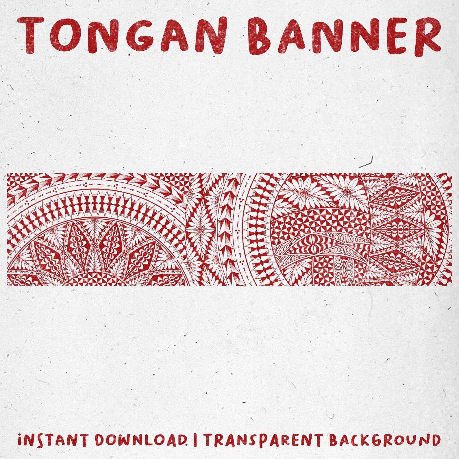 Tongan Pattern Banner - Etsy