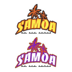 Samoa Patch Embroidery Design | Machine Digital File | Instant Download