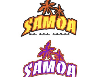 Samoa patch borduurontwerp | Digitaal machinebestand | Direct downloaden