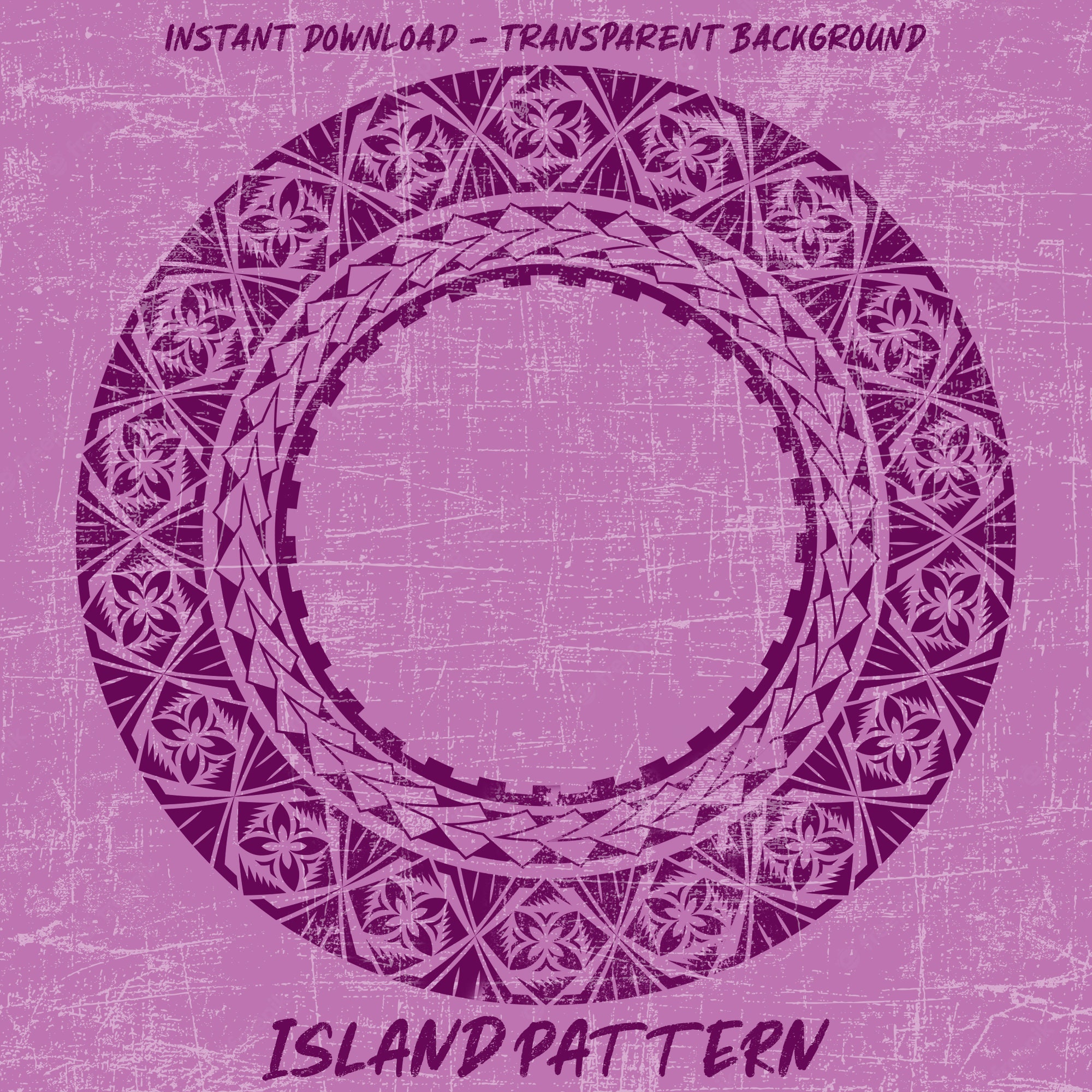 Island Circle Pattern Design Etsy