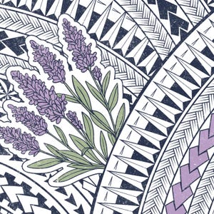 Samoan Flower Pattern Banner
