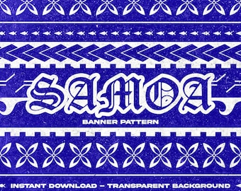 Samoan Pattern Banner *digital Download Only* SVG/PNG - Etsy