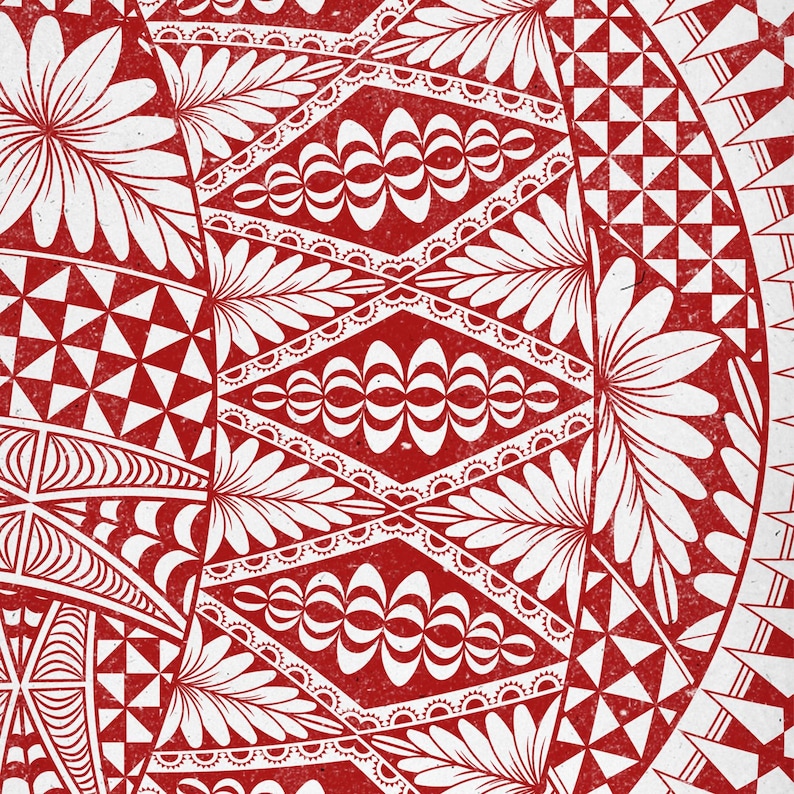 Tongan Pattern Banner - Etsy