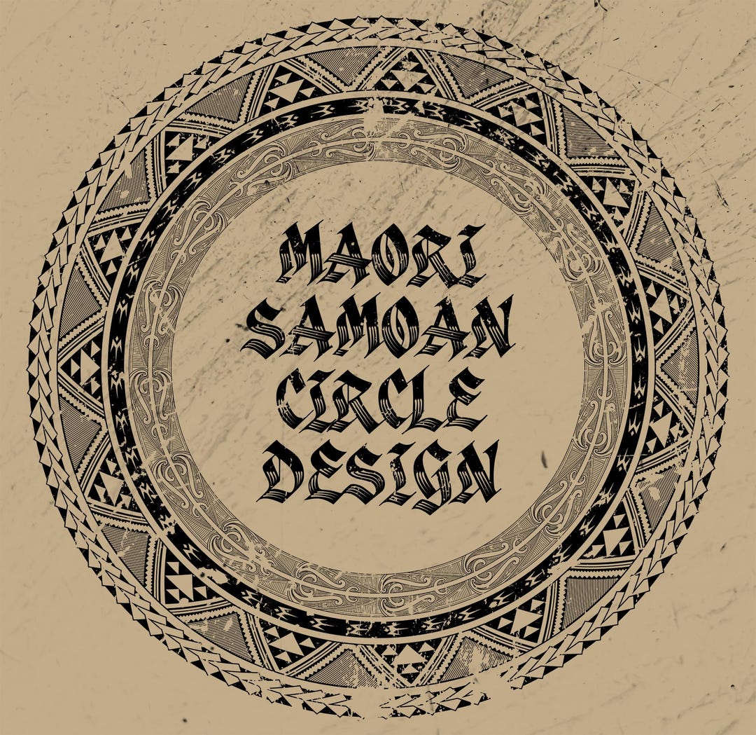 Round Samoan Pattern Samoan Maori Circle Pattern - Etsy