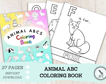 ABC Coloring Pages for Kids Printable Abcs PDF Coloring Book for Kids ...