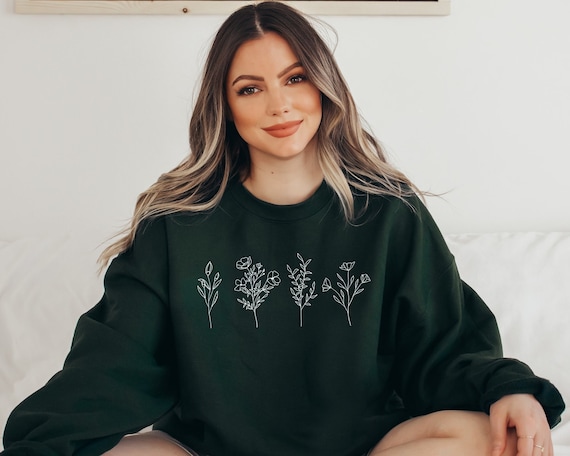 Dark green crew neck sweatshirt womens new arrivals