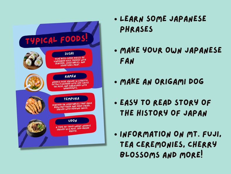 Japan Aktivitätsbuch für Kinder PDF zum Herunterladen Bild 2