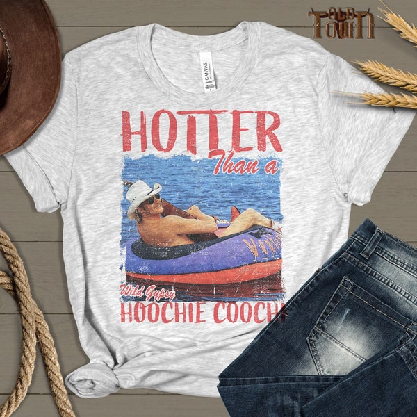 Western Shirt, Hotter Than A Hoochie Coochie 2106 Western Shirt , Western Gift, Country Western, Country Girl, Trendy Tee,Retro Cowboy Shirt