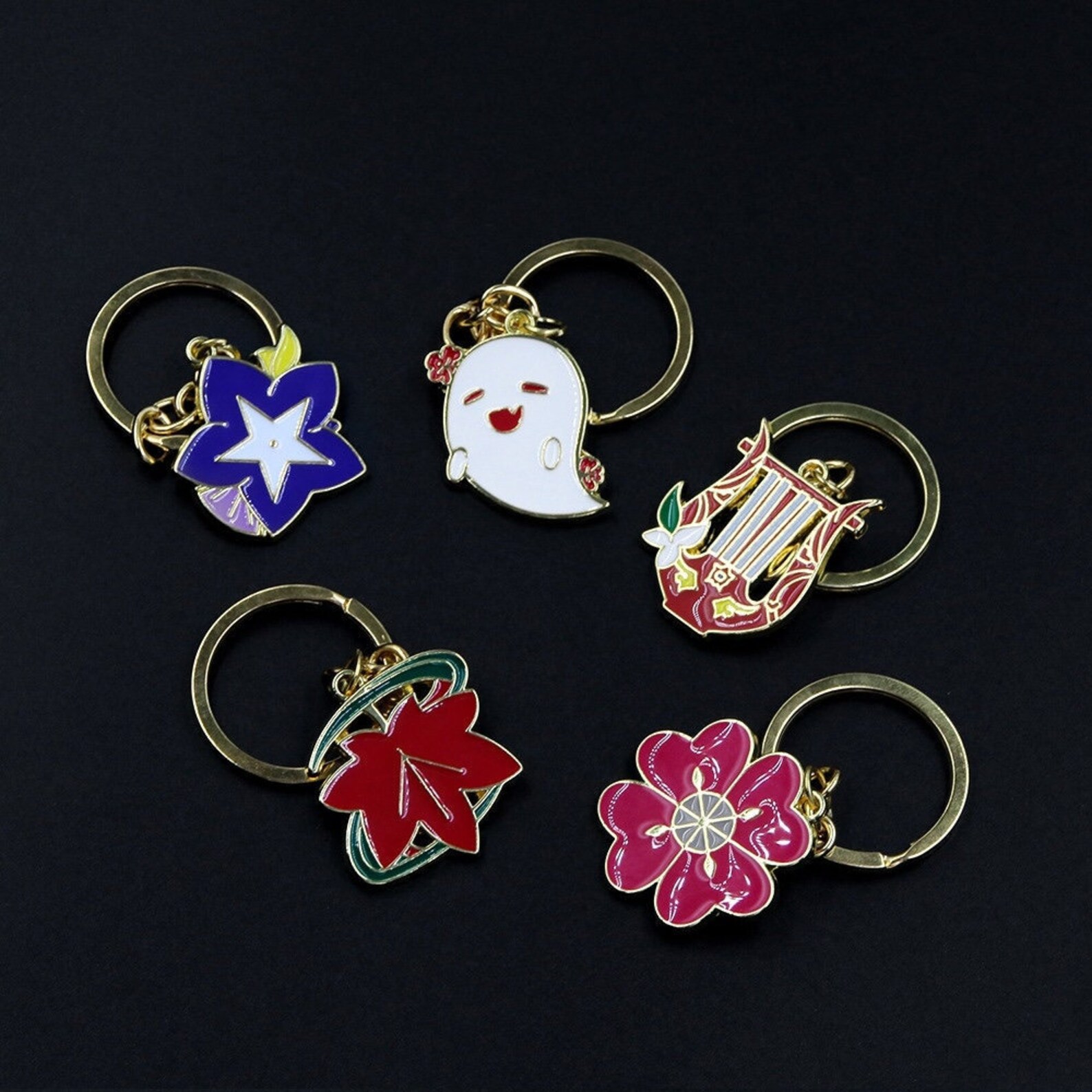 Genshin Impact Keychain Genshin Fanart Keychain and Necklace Etsy Finland