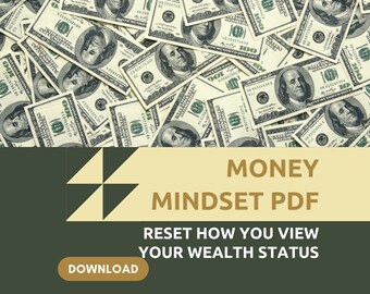 Money Mindset Workbook Manifest Money PDF Guide Abundance Law of Attraction Journal Wealth Affirmations Money Energy