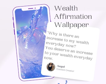Money Subliminal Wallpaper | “Why is there always an increase in my wealth now?” | Affirmation Wallpaper for Abundance & Prosperity | Digita