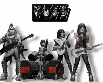 Vintage 1997 KISS Band Todd Mcfarlane Toys Ultra Action