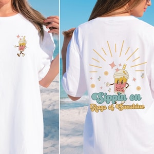 Sippin on Sunshine Coconut Girl Beach Please Summer Time Shirt Beachy Shirt Beachy Shirts Sunshine Shirt Summer Vibes Tshirt Hello Summer