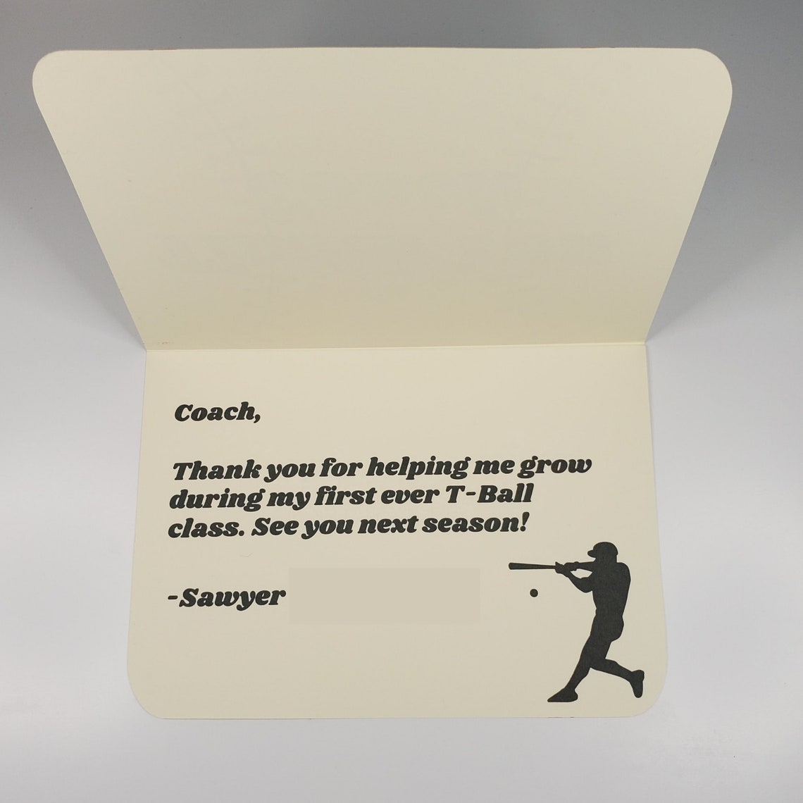 Thank You Coach Coach Thank You Card. Coach Thank You Gift Etsy