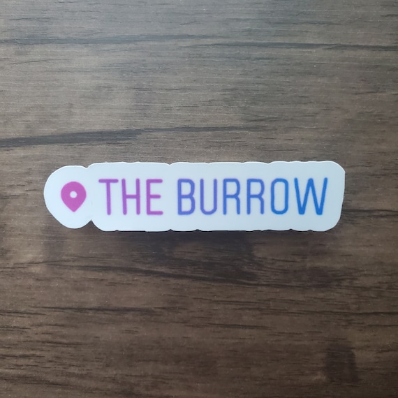 The Burrow Location Sticker | Wizard, Book Nerd, Nerdy Stickers, E-reader, Bookish
