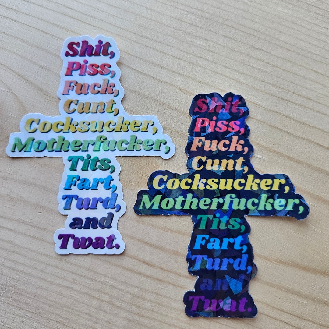 7 Dirty Words Sticker from Family Reunion by Blink Rude Etsy