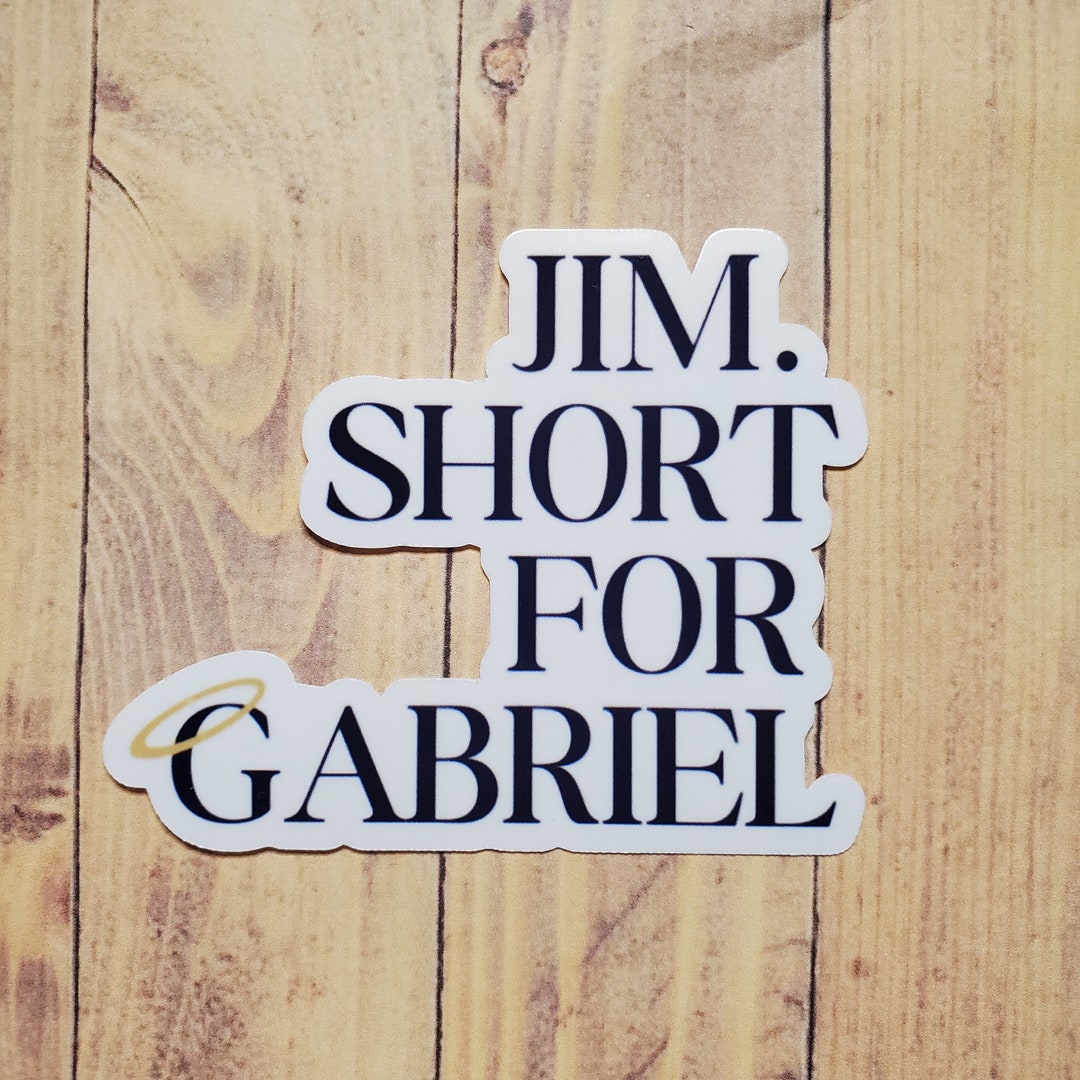 Good Omens Jim Short for Gabriel Sticker Antiquarian and Etsy
