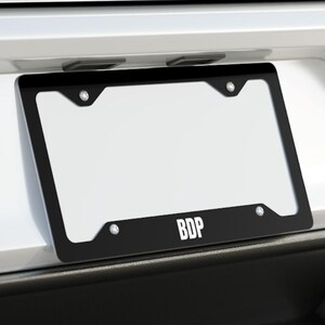 BDP Metal License Plate Frame - Big D*** Power