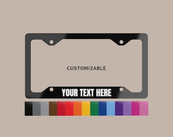 Personalizable License Plate Frame: Personalized Car Accessories